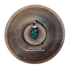 Carica l'immagine nel visualizzatore di Gallery, Collana My Aura filo nero, Malachite