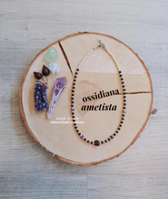 Carica l'immagine nel visualizzatore di Gallery, Petit Collier Ossidiana e Ametista