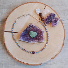 Carica l'immagine nel visualizzatore di Gallery, Petit Collier Quarzo Azzurro e Ametista