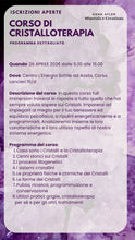 Carica l'immagine nel visualizzatore di Gallery, Corso di Cristalloterapia Full Immersion
