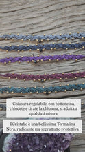 Carica e avvia il video nel visualizzatore di galleria, Cavigliera nera con Tormalina
