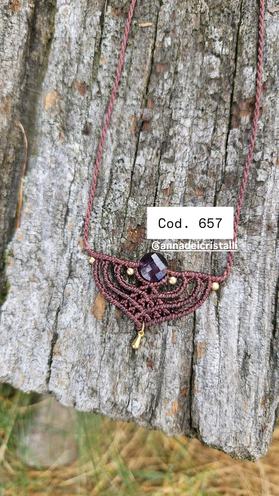 Collana Armocromia Cioccolato