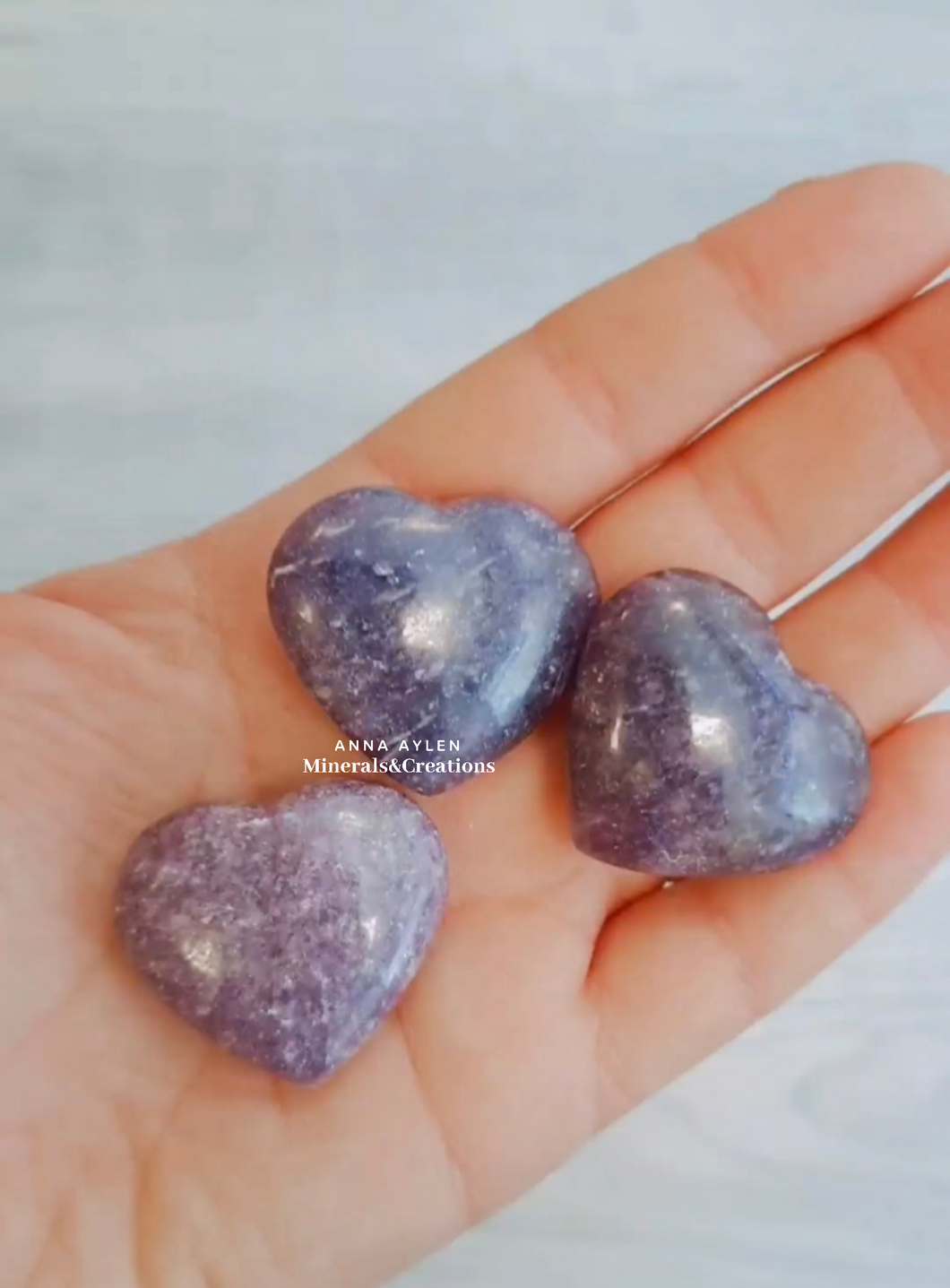 Cuore in Lepidolite, forma special